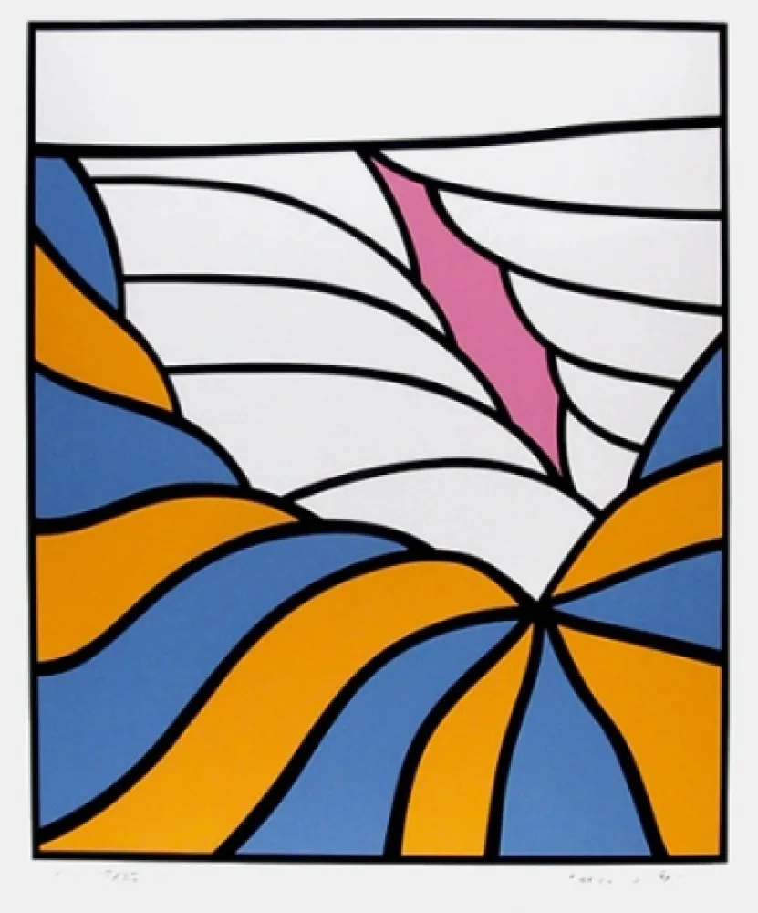 シルクスクリーン Krushenick - Big Sky