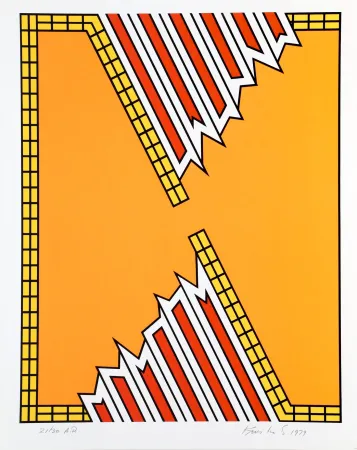 シルクスクリーン Krushenick - Deep Down Orange