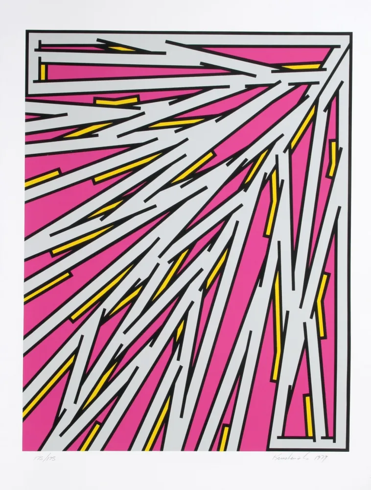 シルクスクリーン Krushenick - Small Pink