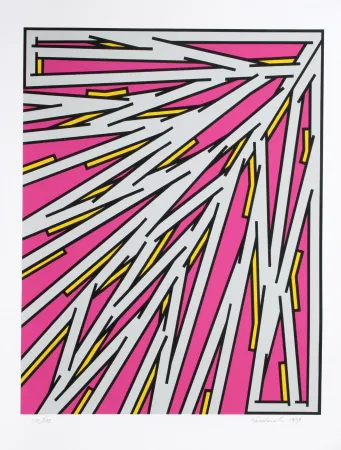 シルクスクリーン Krushenick - Small Pink