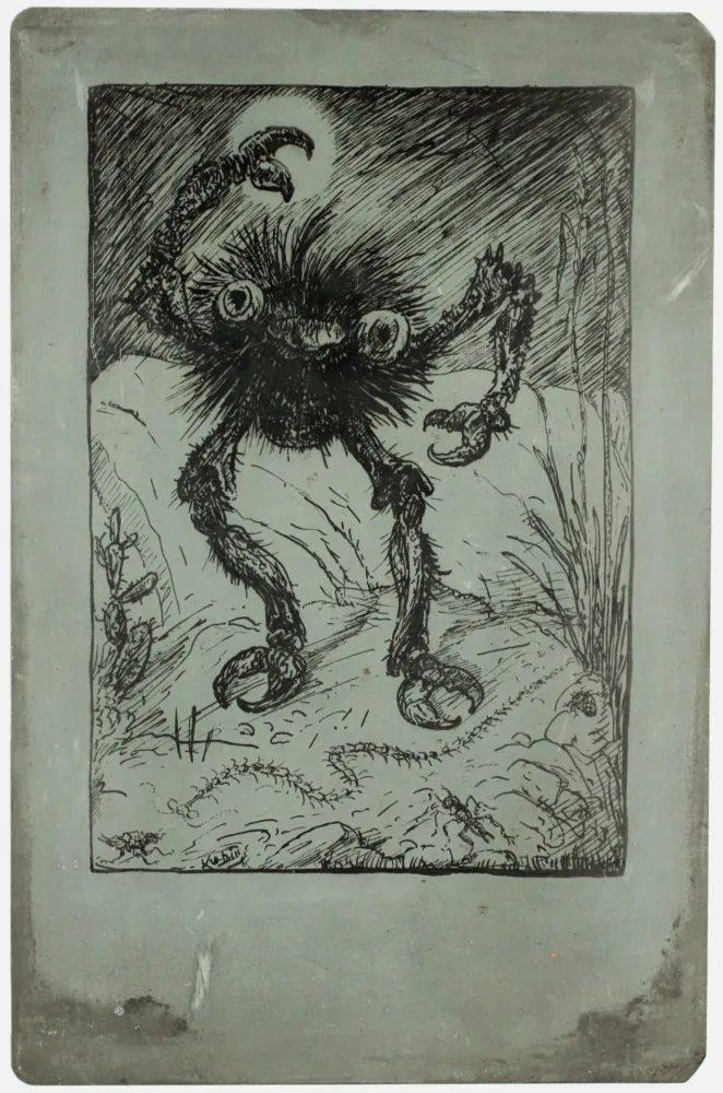 リトグラフ Kubin - Die sieben Todsünden (The seven deadly sins: wrath)