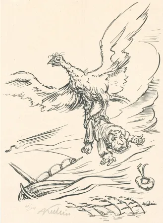 リトグラフ Kubin - Entführung / Abduction