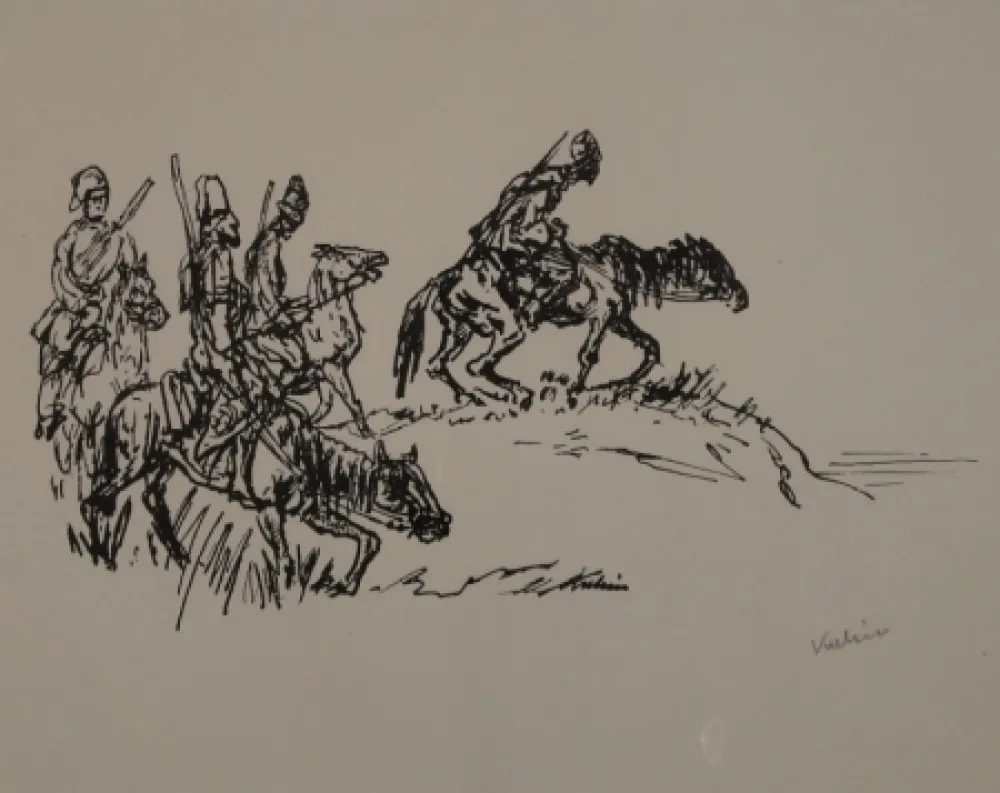 リトグラフ Kubin - Kosaken