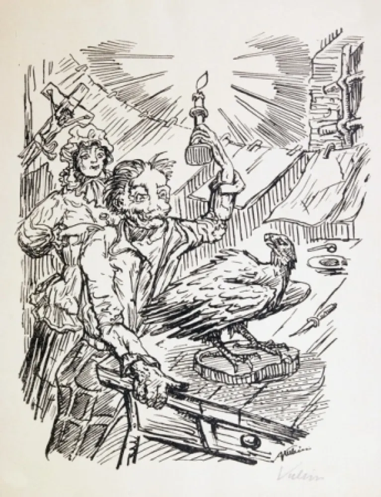 リトグラフ Kubin - Nach Damaskus.  Achtzehn Steinzeichnungen.