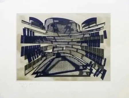 エッチング Kuitca - Sin titulo