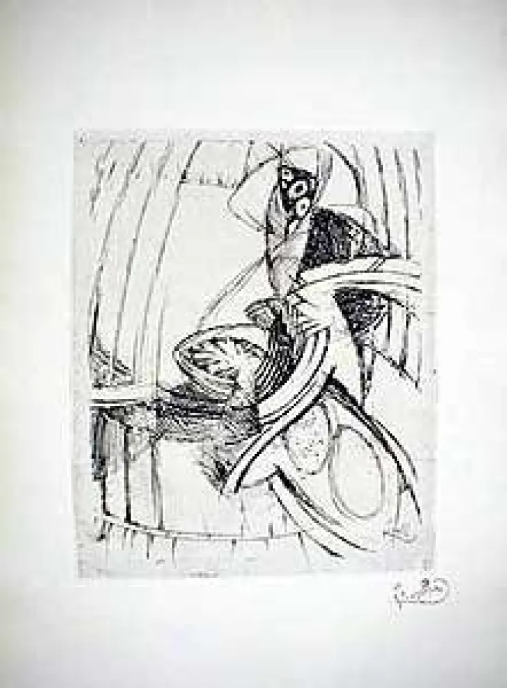 エッチング Kupka - Composition Geometrique