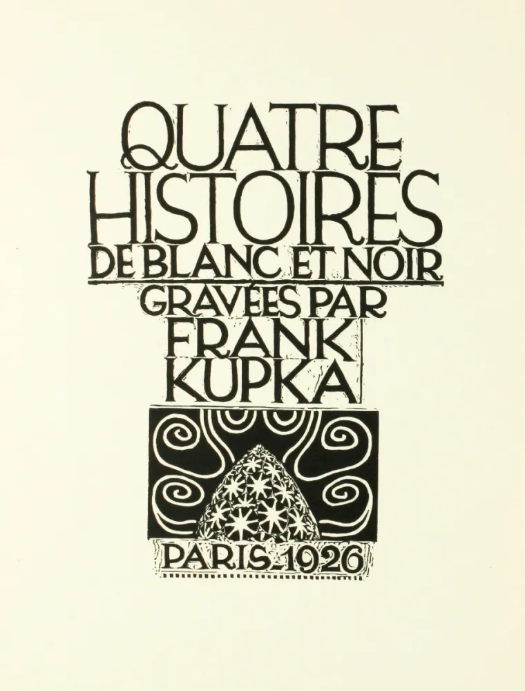 木版 Kupka - Quatre histoires de blanc et noir 