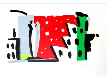 リトグラフ Kuroda - City VI