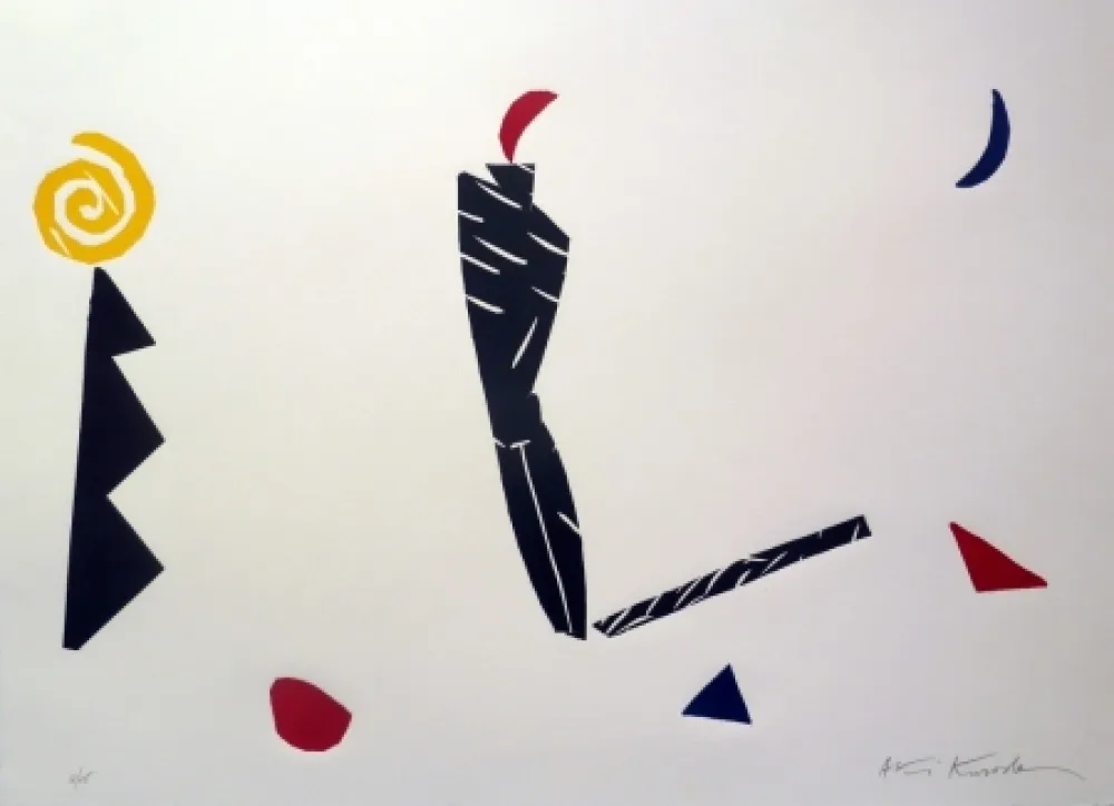 リノリウム彫版 Kuroda - First Night