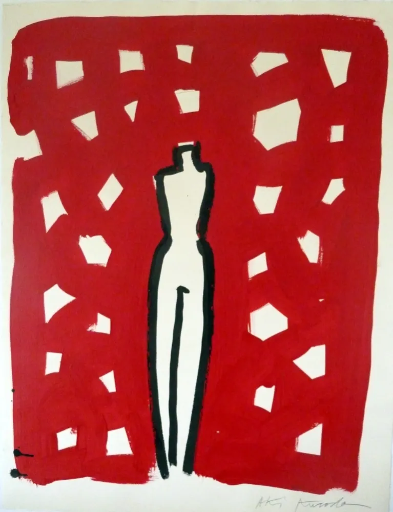 リトグラフ Kuroda - Sans Titre