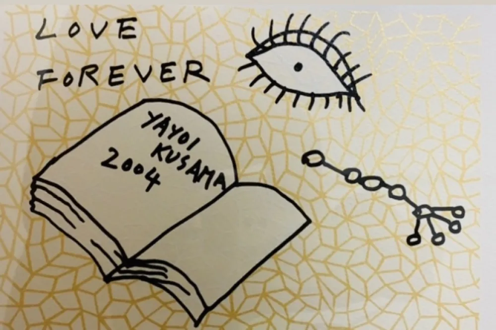 シルクスクリーン Kusama - Book to Read at Night A