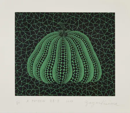シルクスクリーン Kusama - Pumpkin GB-D
