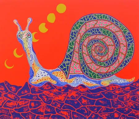シルクスクリーン Kusama - Snail