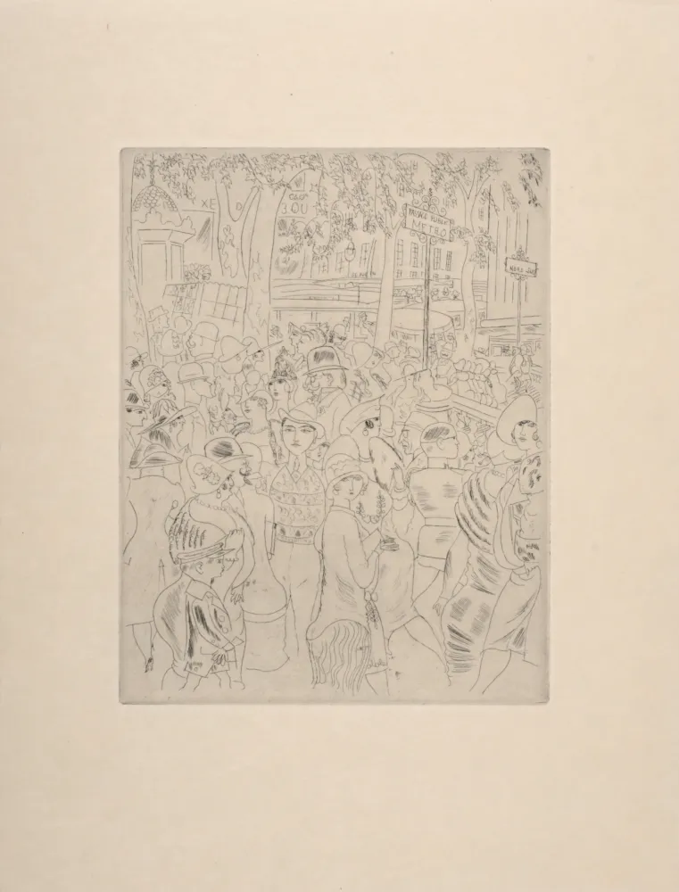 彫版 Laborde - Boulevard des Capucines, 1927