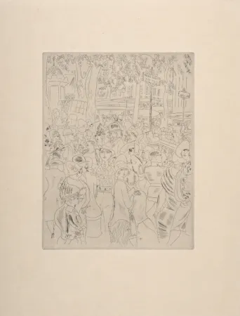 彫版 Laborde - Boulevard des Capucines, 1927