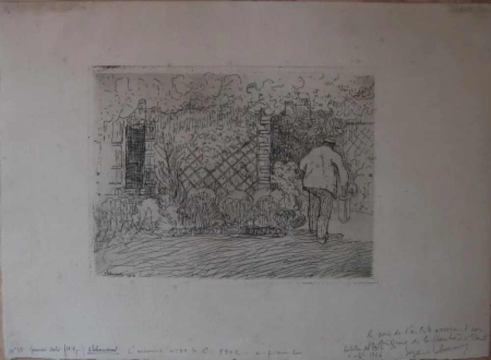 エッチング Laboureur - L'Arrosoir