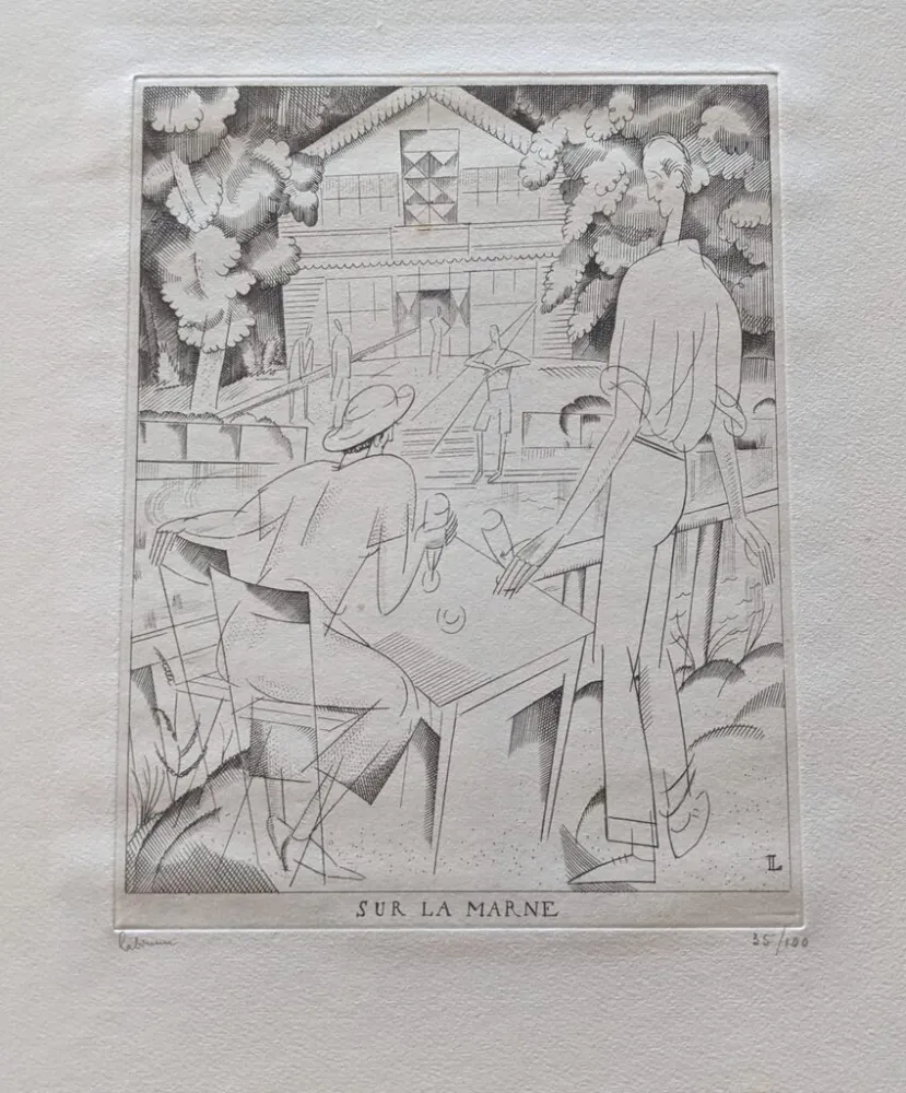 エッチング Laboureur - Sur la Marne