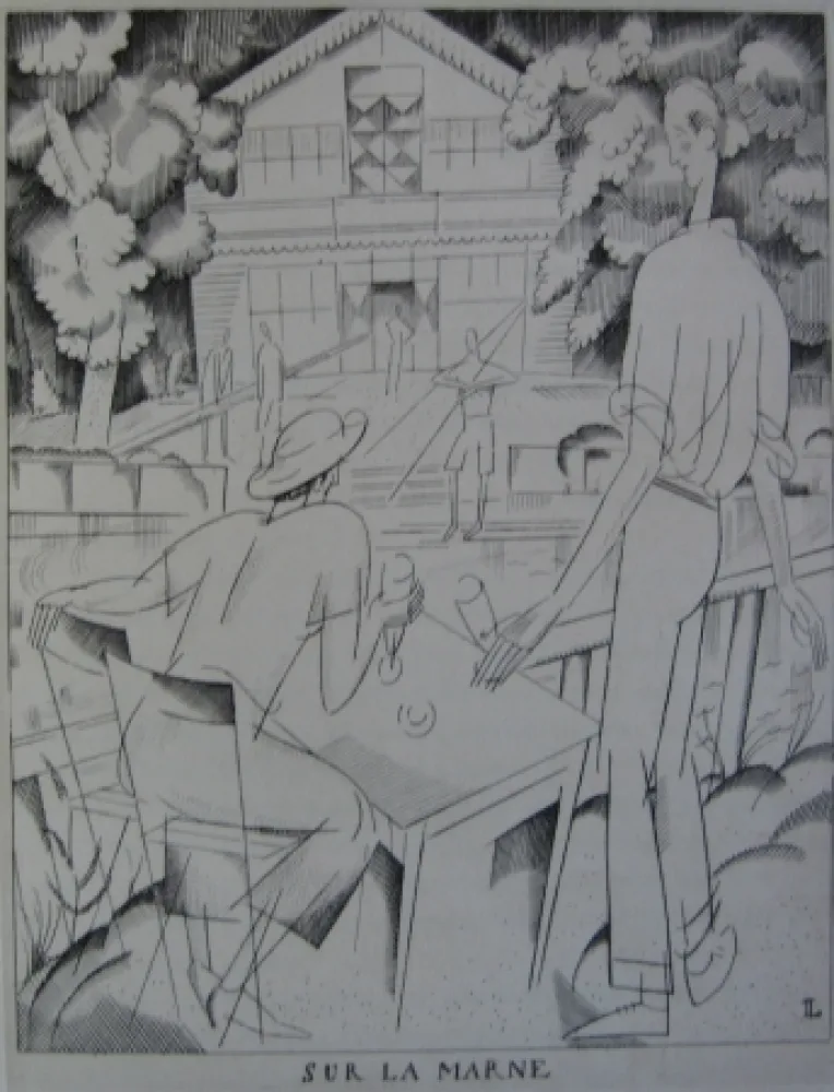 エッチング Laboureur - Sur la Marne