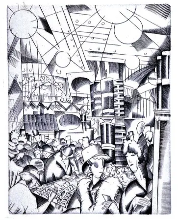 挿絵入り本 Laboureur - Tableaux contemporains:  Tableau des Courses, de la Boxe, de la Venerie, de l'Amour Venal, des Grands Magasins, de la Mode, de l'Au-Delà, du Palais, de la Bourgeoisie