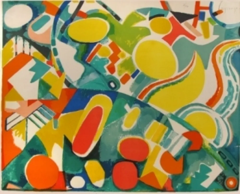 リトグラフ Lagrange - Compostion abstraite