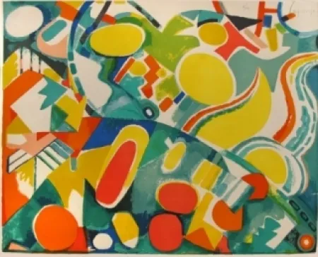 リトグラフ Lagrange - Compostion abstraite