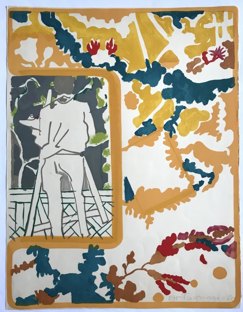 リトグラフ Lagrange - Le peintre