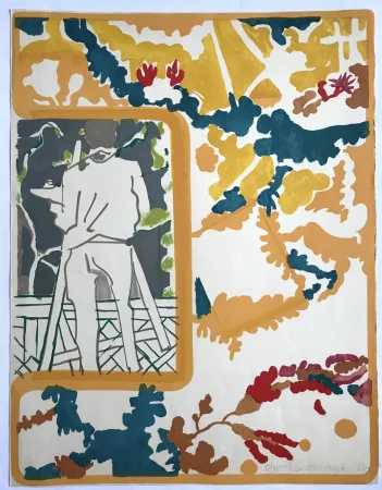 リトグラフ Lagrange - Le peintre