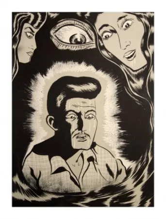 リトグラフ Lakra (Dr.) - Ojo vigilante