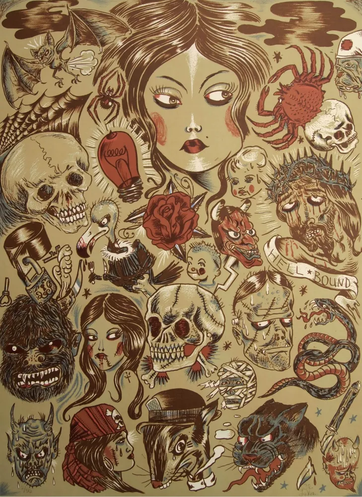 リトグラフ Lakra (Dr.) - Untitled