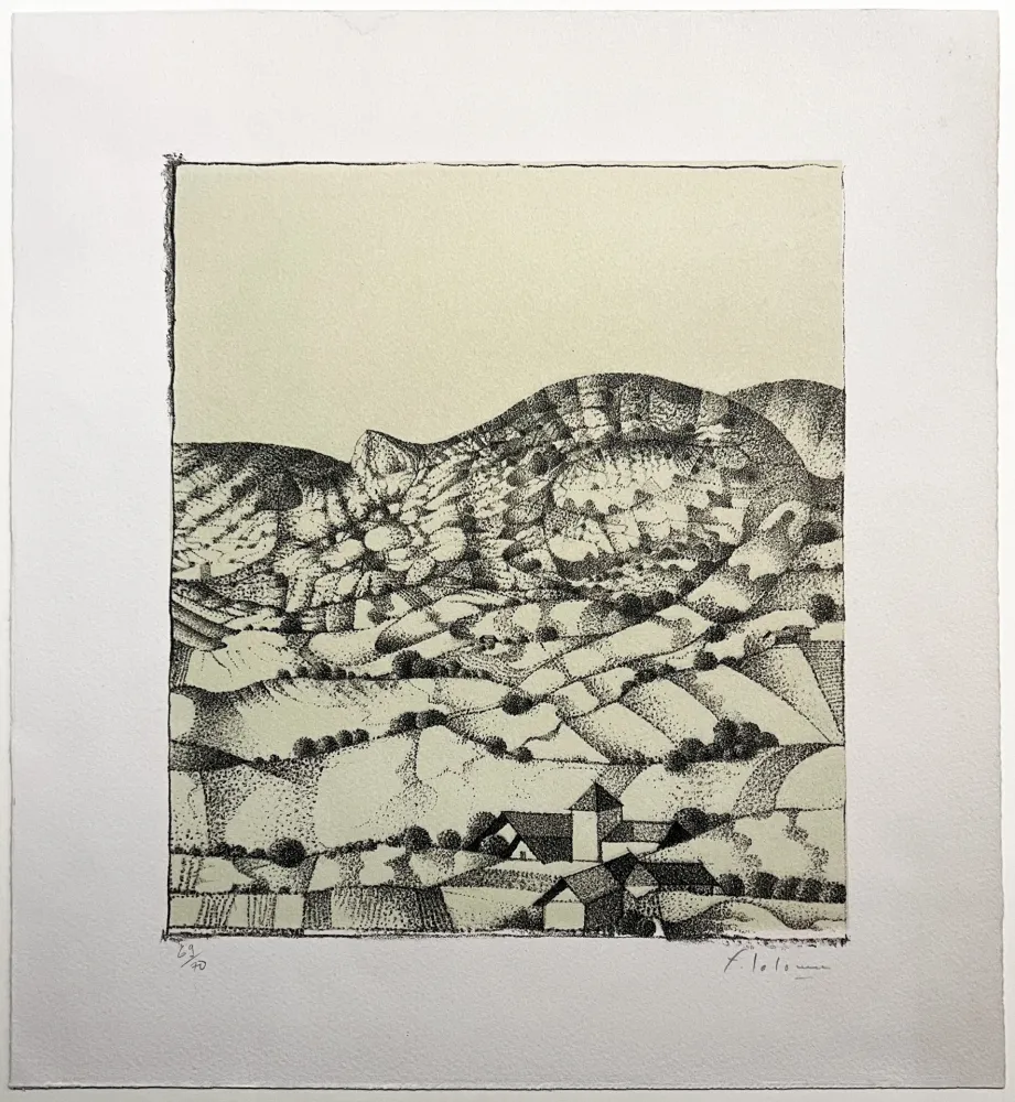 リトグラフ Lalanne - DANGEREUX BOCAGE. Lithographie originale.