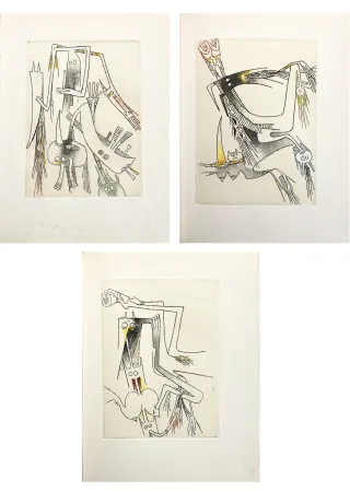 挿絵入り本 Lam - A. Artaud. LE THÉÂTRE ET LES DIEUX. Avec 5 eaux-fortes réhaussées à la main par Wifredo Lam (1966)