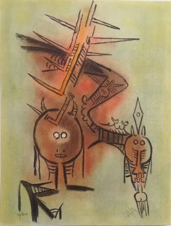 リトグラフ Lam - Belle Epine, from Pleni Luna 