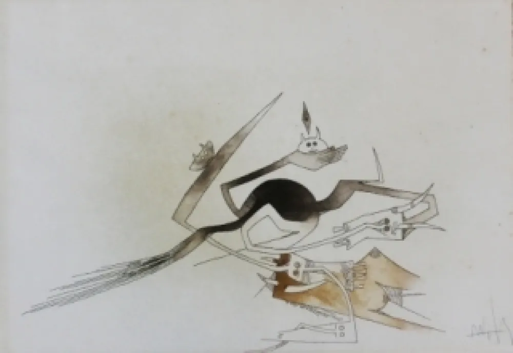 エッチングと　アクチアント Lam - Contre une maison sèche