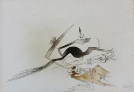 エッチングと　アクチアント Lam - Contre une maison sèche