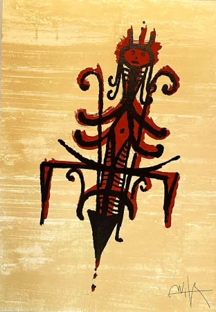 リトグラフ Lam - El último viaje del buque fantasma