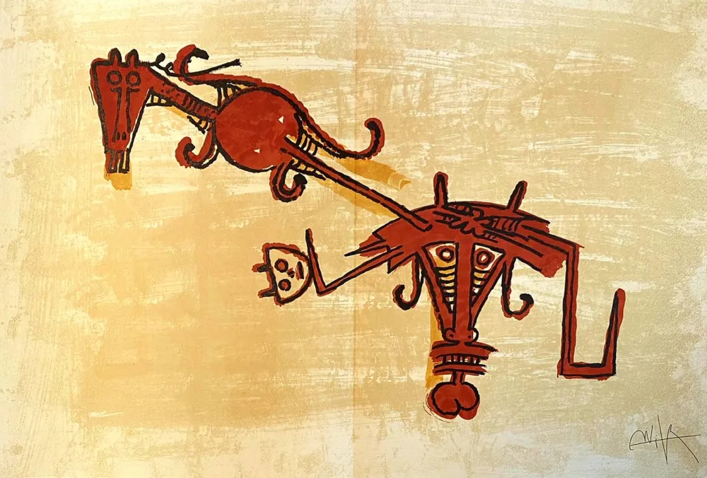 リトグラフ Lam - El último viaje del buque fantasma