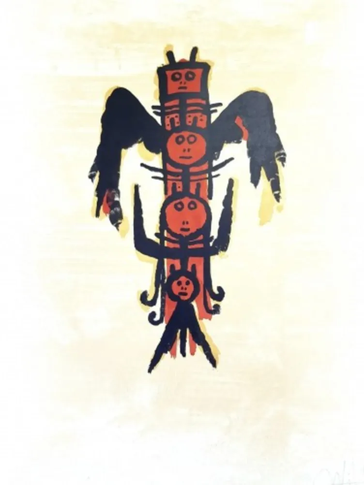 リトグラフ Lam - El ultimo viaje del buque fantasma