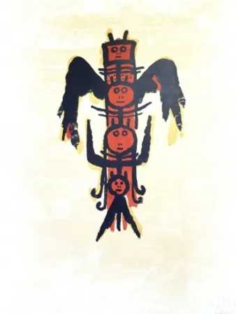 リトグラフ Lam - El ultimo viaje del buque fantasma