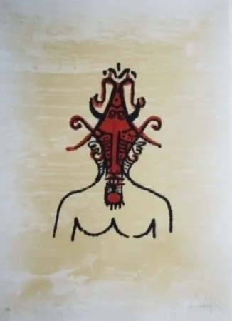 リトグラフ Lam - El ultimo viaje del buque fantasma