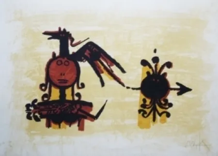 リトグラフ Lam - El ultimo viaje del buque fantasma