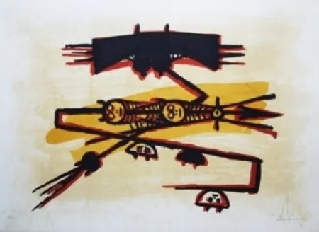 リトグラフ Lam - El ultimo viaje del buque fantasma