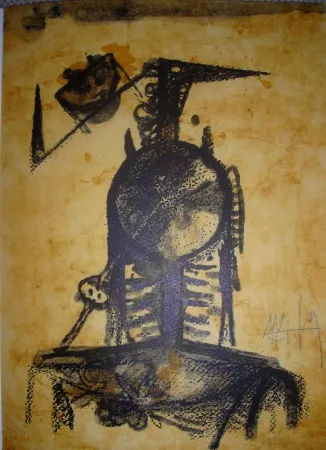 リトグラフ Lam - Jean Cassou: vingt-deux poèms