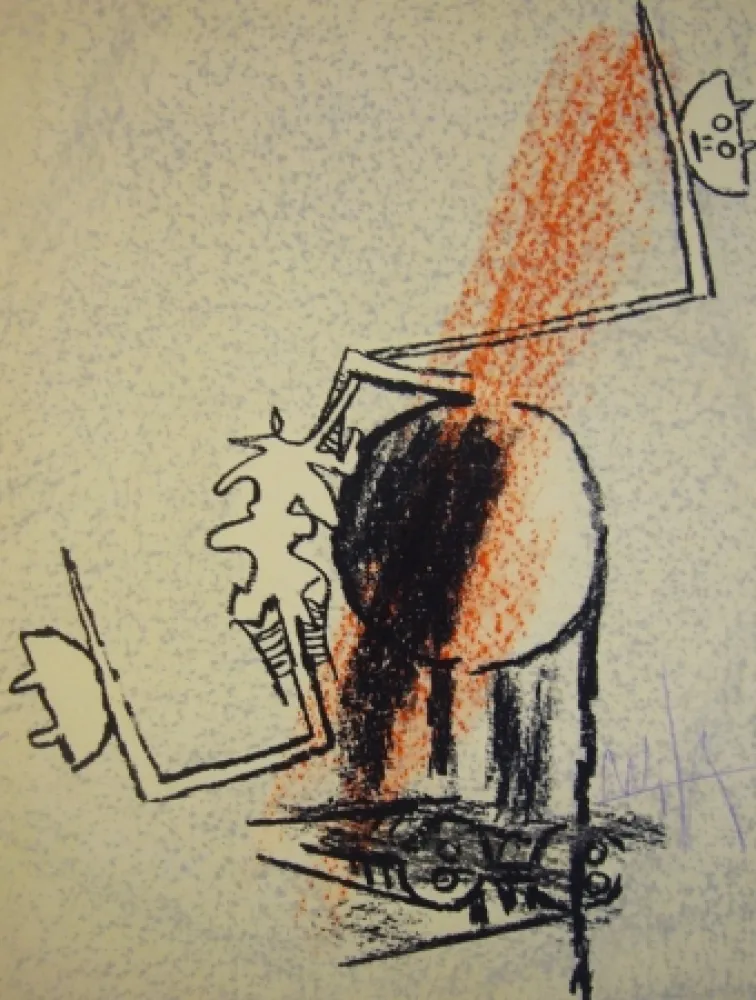 リトグラフ Lam -  Le monde de l'art n'est pas le monde du pardon