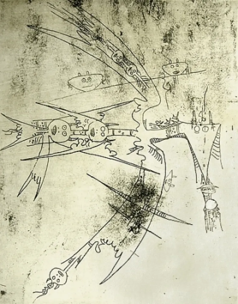 エッチングと　アクチアント Lam - Le Monde entre dans un sac