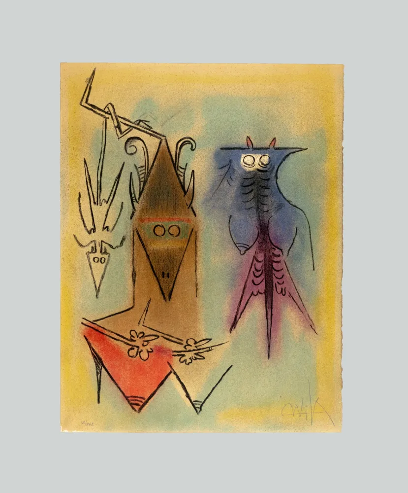 リトグラフ Lam - Pleni Luna - Démons familiers