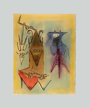 リトグラフ Lam - Pleni Luna - Démons familiers