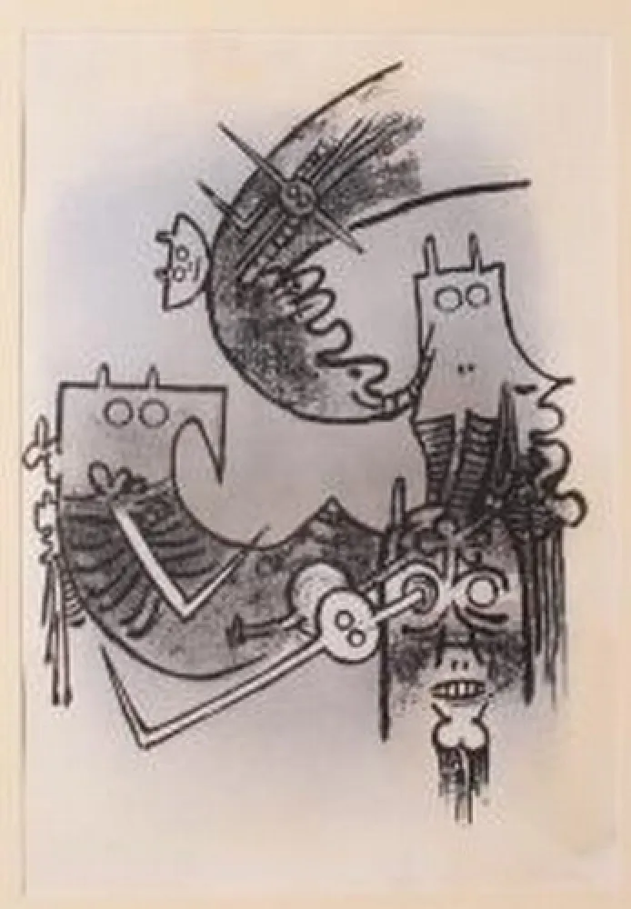 リトグラフ Lam - SENZA TITOLO