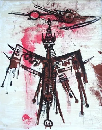 リトグラフ Lam - Senza titolo