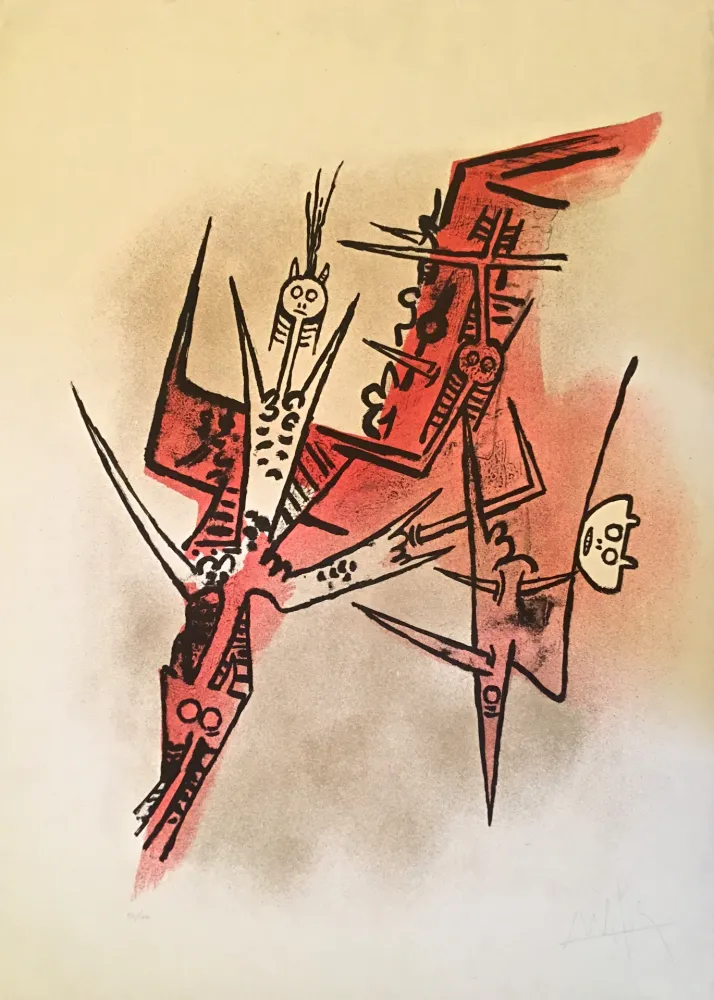 リトグラフ Lam - Untitled