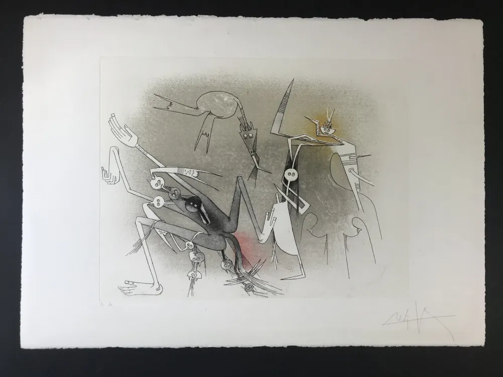 エッチングと　アクチアント Lam - Untitled from ''Visible invisible folder''